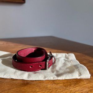 Shinola leather wrap bracelet/cuff